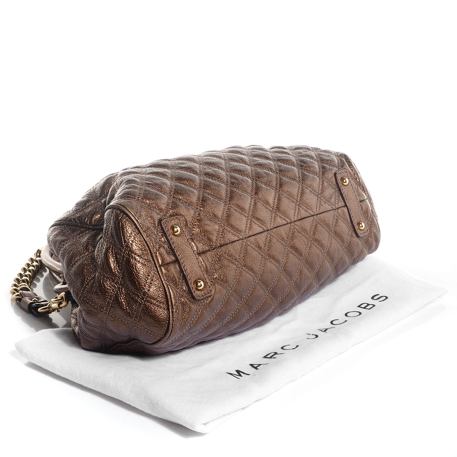 Marc Jacobs Quilted Leather Stam Bronze 3 of 8