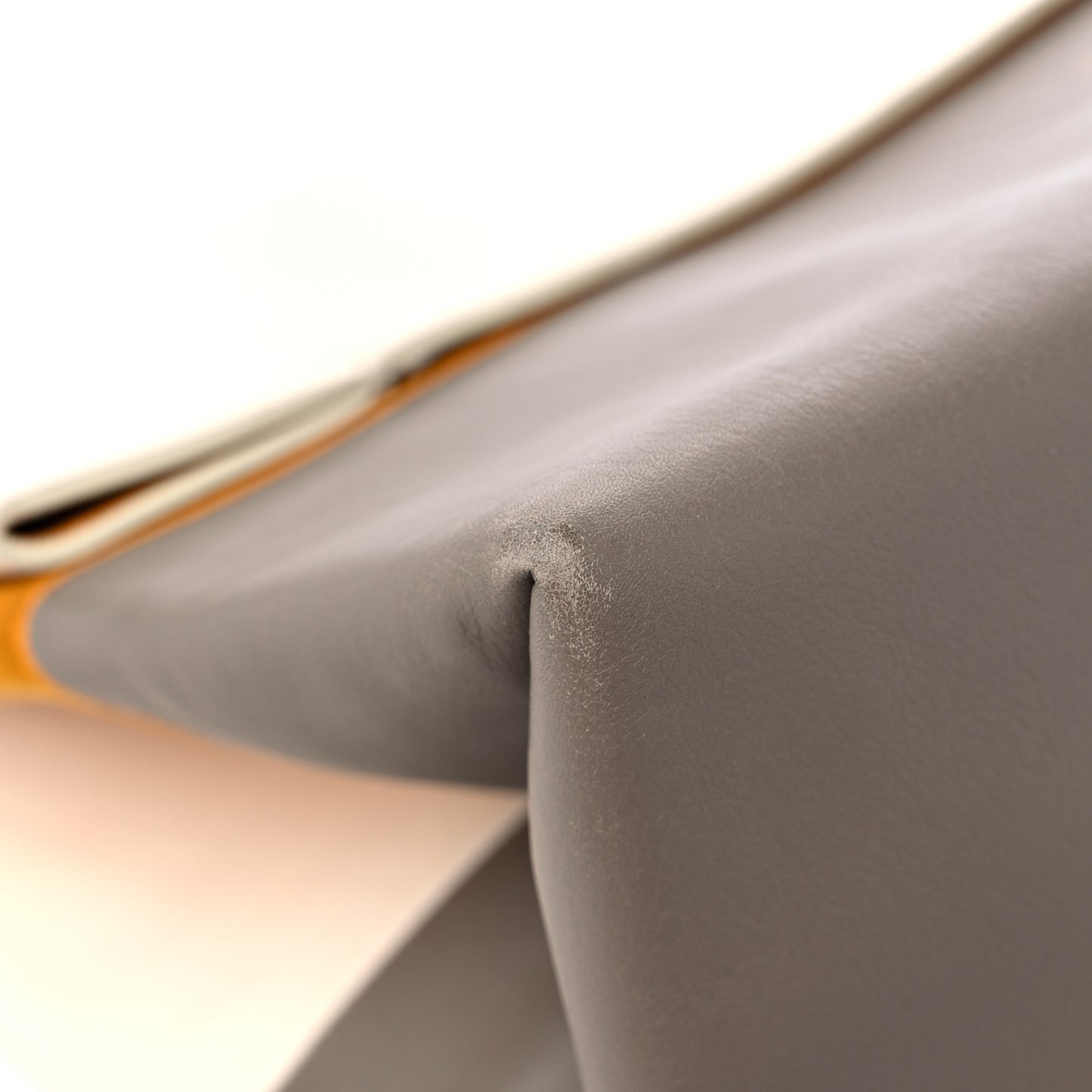 Smooth Calfskin Tri-Color All Soft Shoulder Bag White