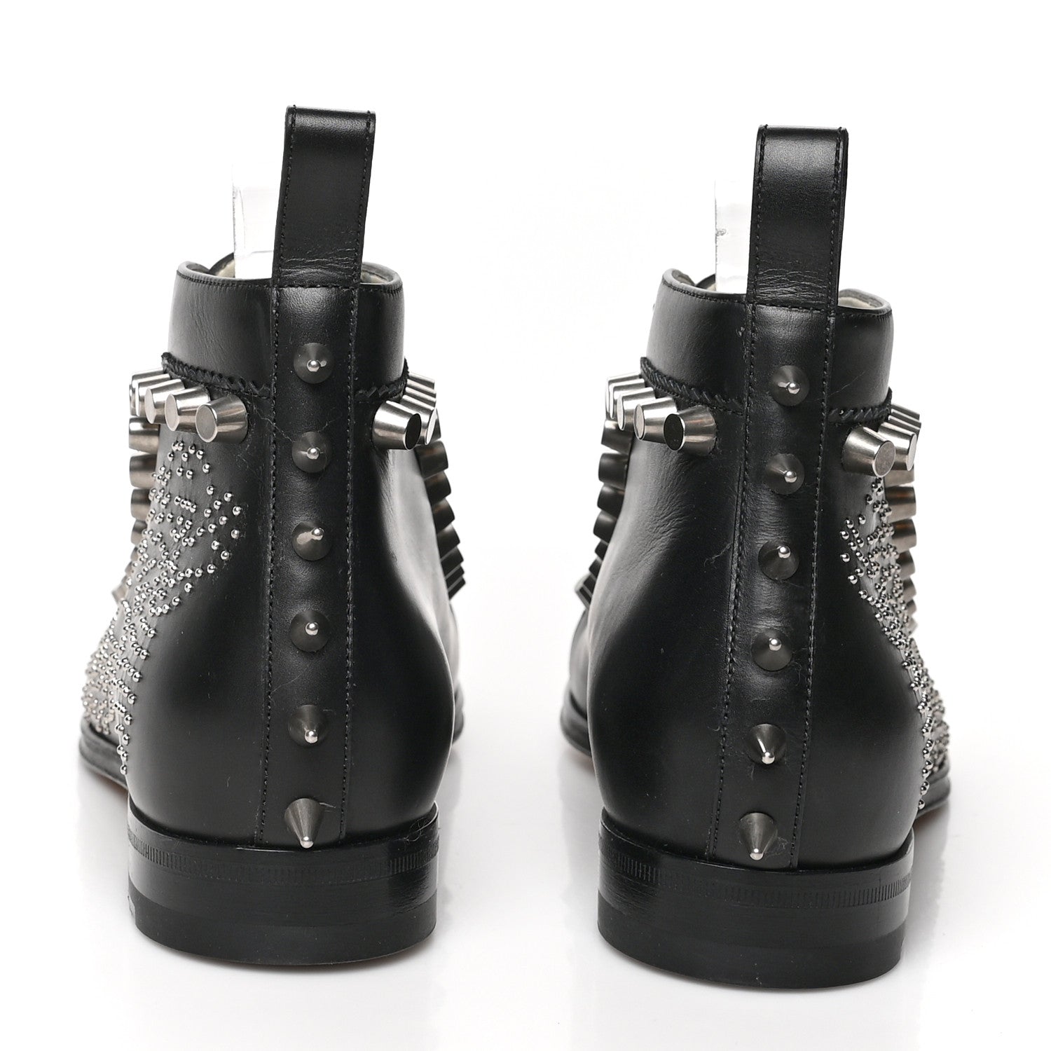 Gucci GG Calfskin Womens Brogue Jakarta Ankle Boots 38 Black 5 of 11