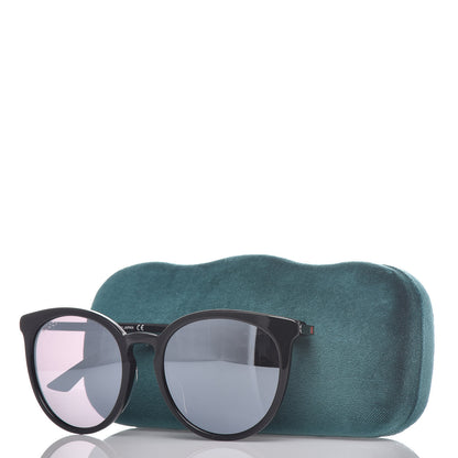 Gucci Acetate Round GG Sunglasses GG0064SK Black 7 of 7