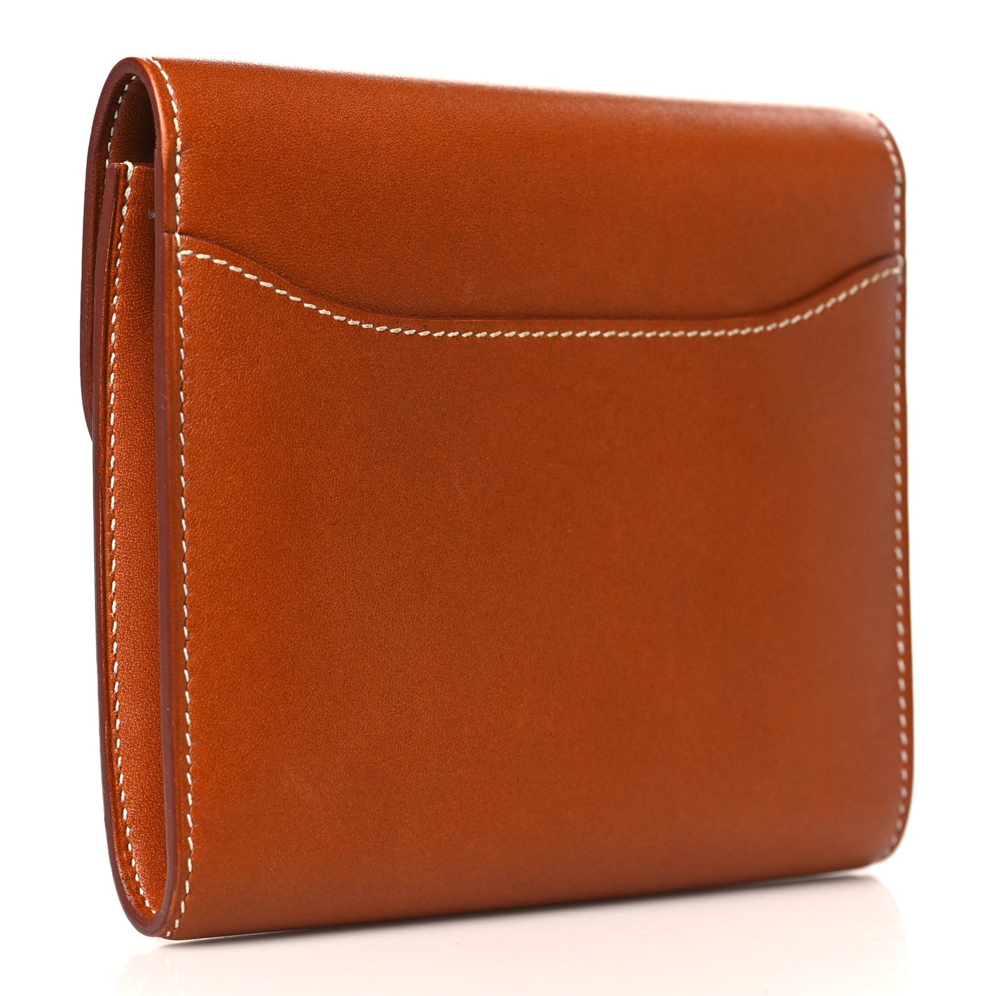 Barenia Constance Compact Passant Wallet Fauve
