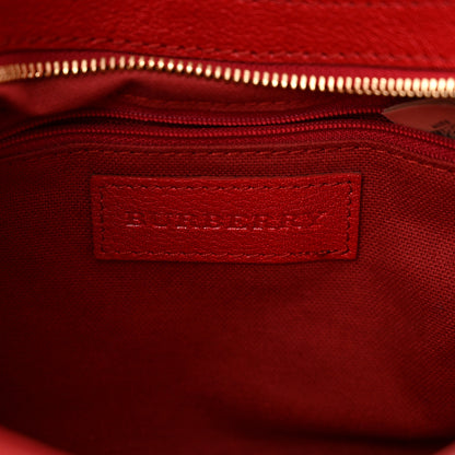 Burberry Haymarket Check Small Hernville Hobo Red 5 of 11