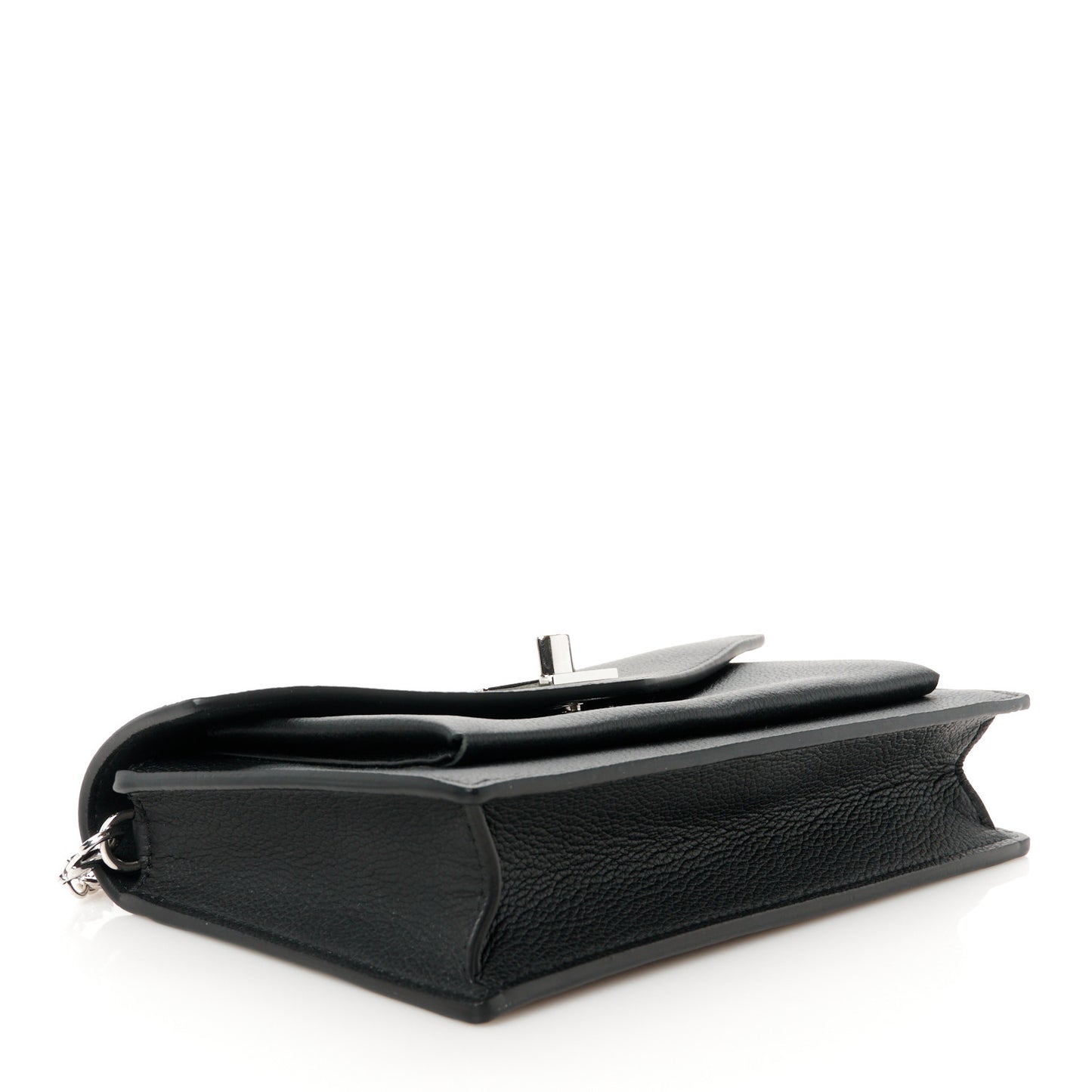 Soft Calfskin My Lockme Chain Pochette Black