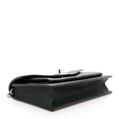Louis Vuitton Soft Calfskin My Lockme Chain Pochette Black 4 of 9