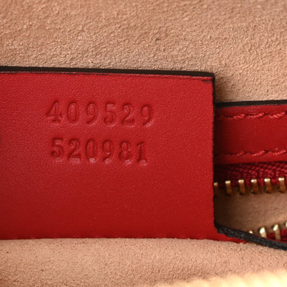 Gucci GG Supreme Monogram Heart Embroidered Small Boston Red 7 of 9