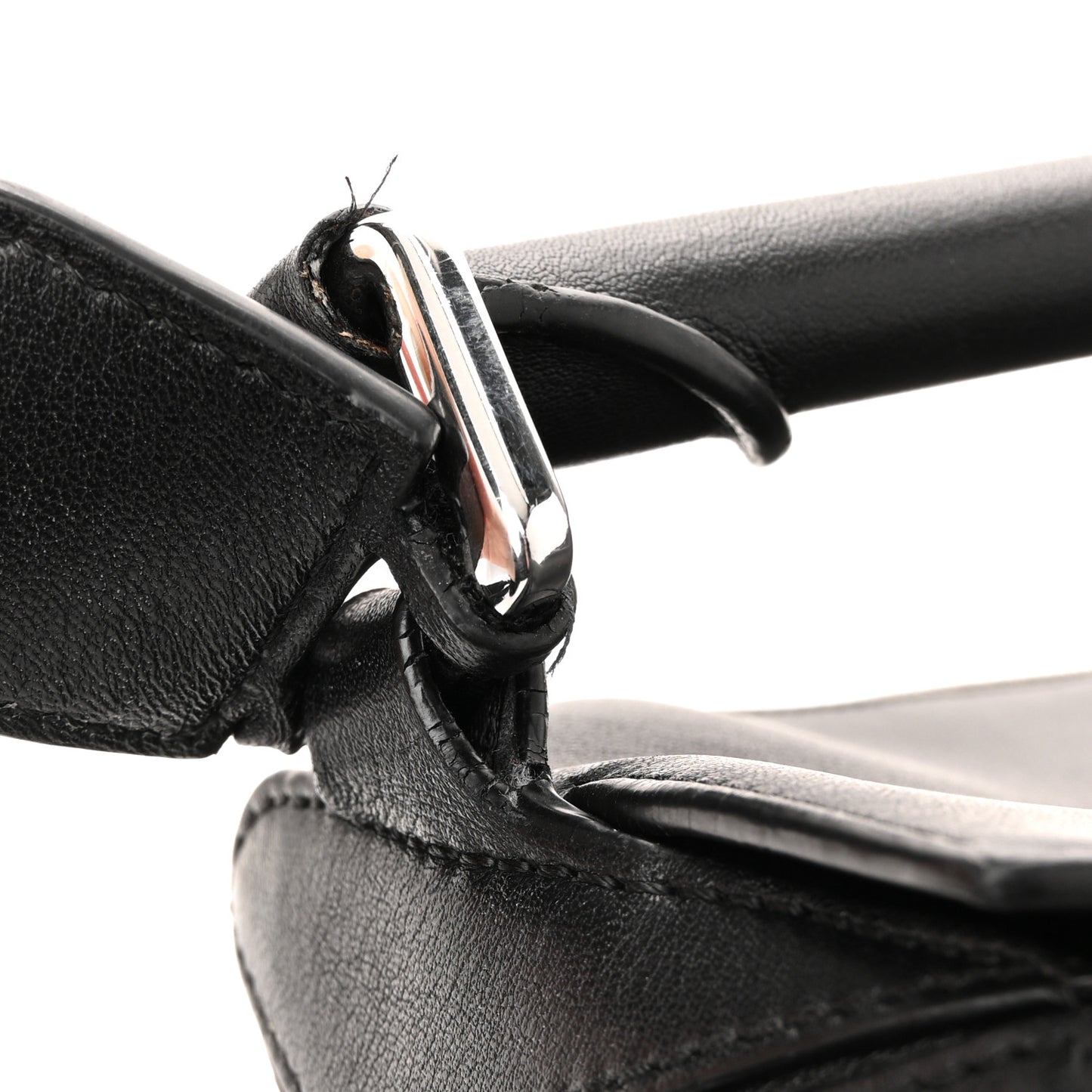Calfskin Medium Puzzle Bag Black