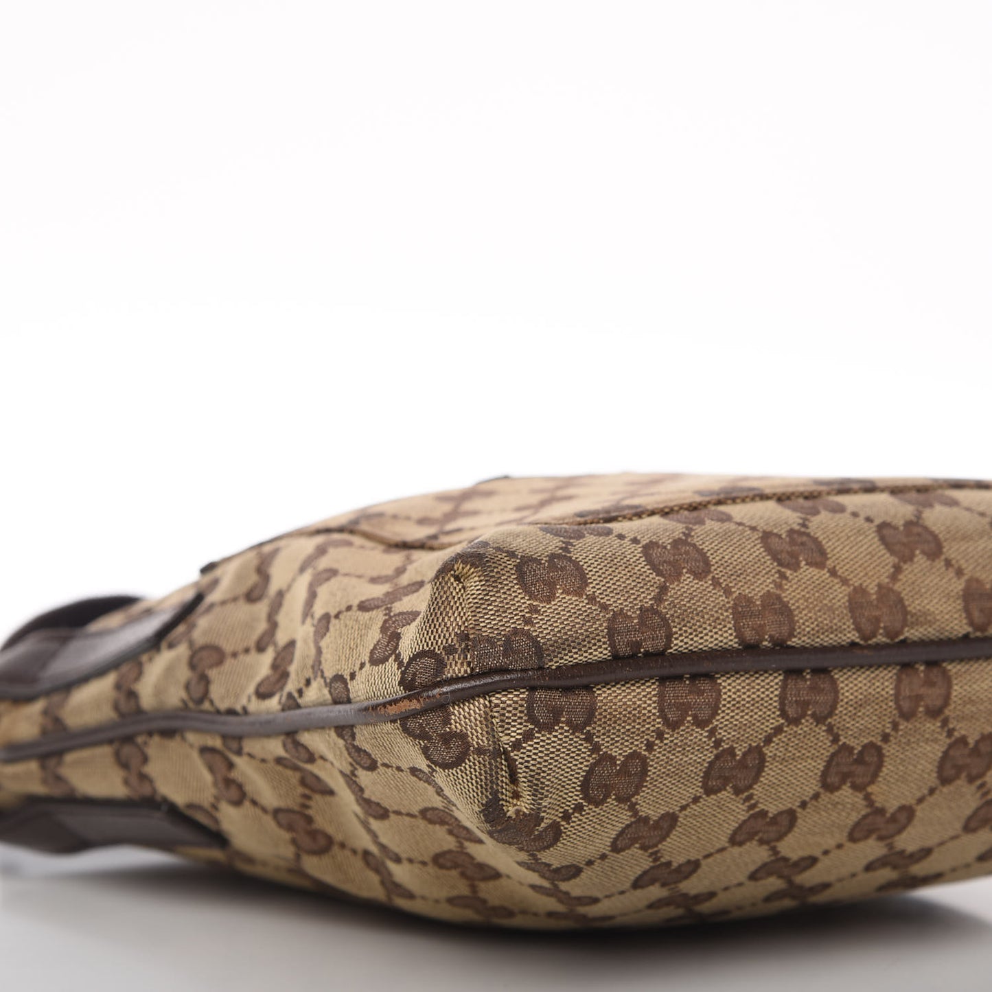 Monogram Flat Messenger Bag Dark Brown