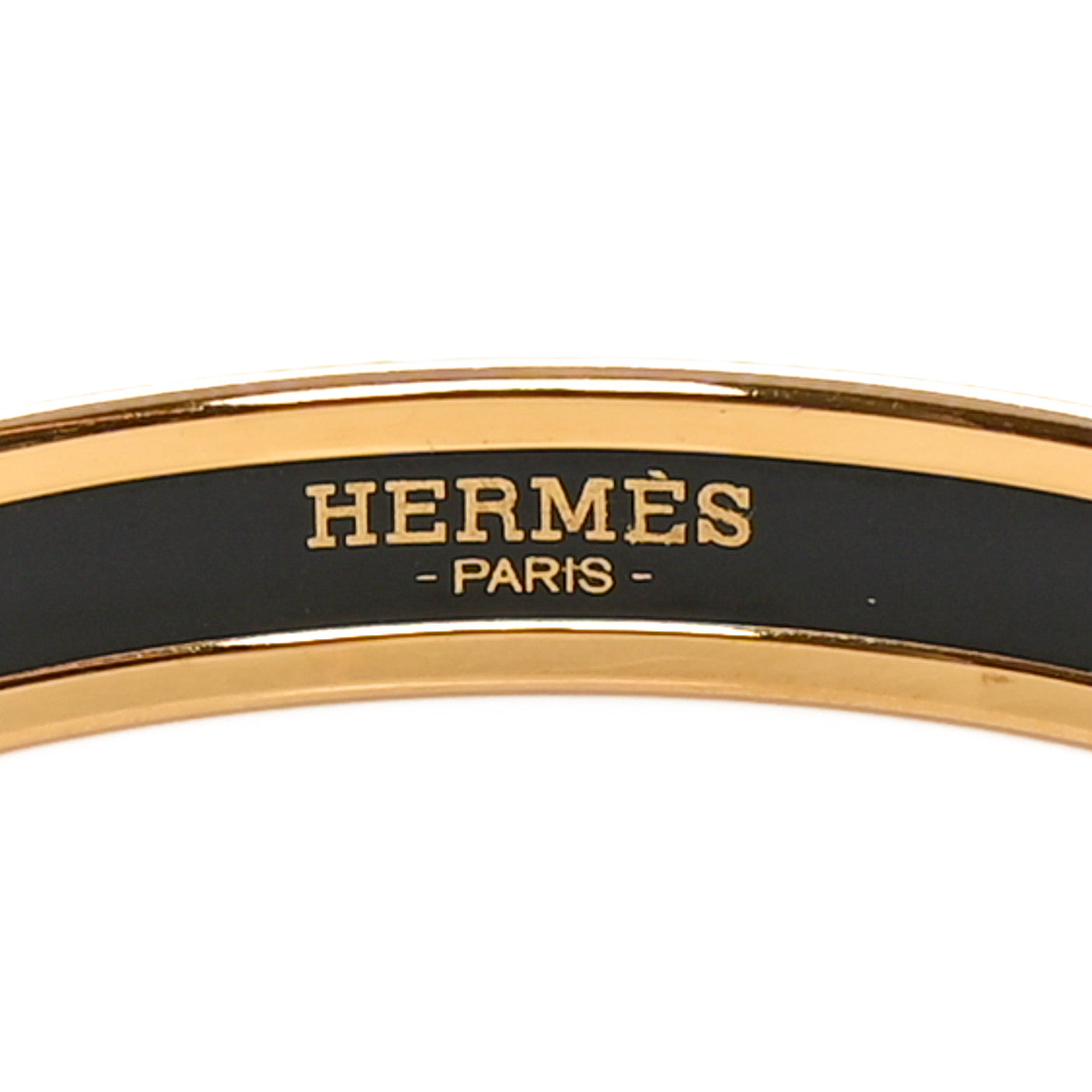 Enamel Printed Narrow Caleche Bracelet 65 Orange