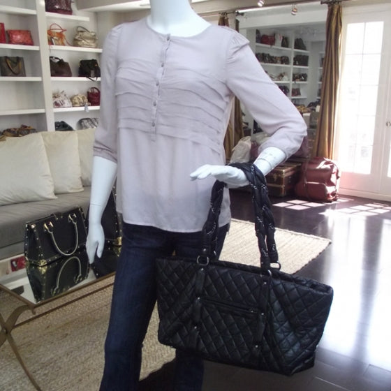 Chanel Ligne Lady Braid XL Tote Black 2 of 12