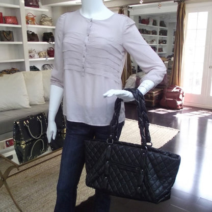Chanel Ligne Lady Braid XL Tote Black 2 of 12