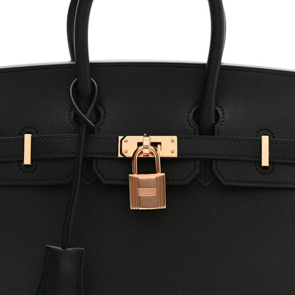 Hermes Epsom Birkin Sellier 25 Black 8 of 11