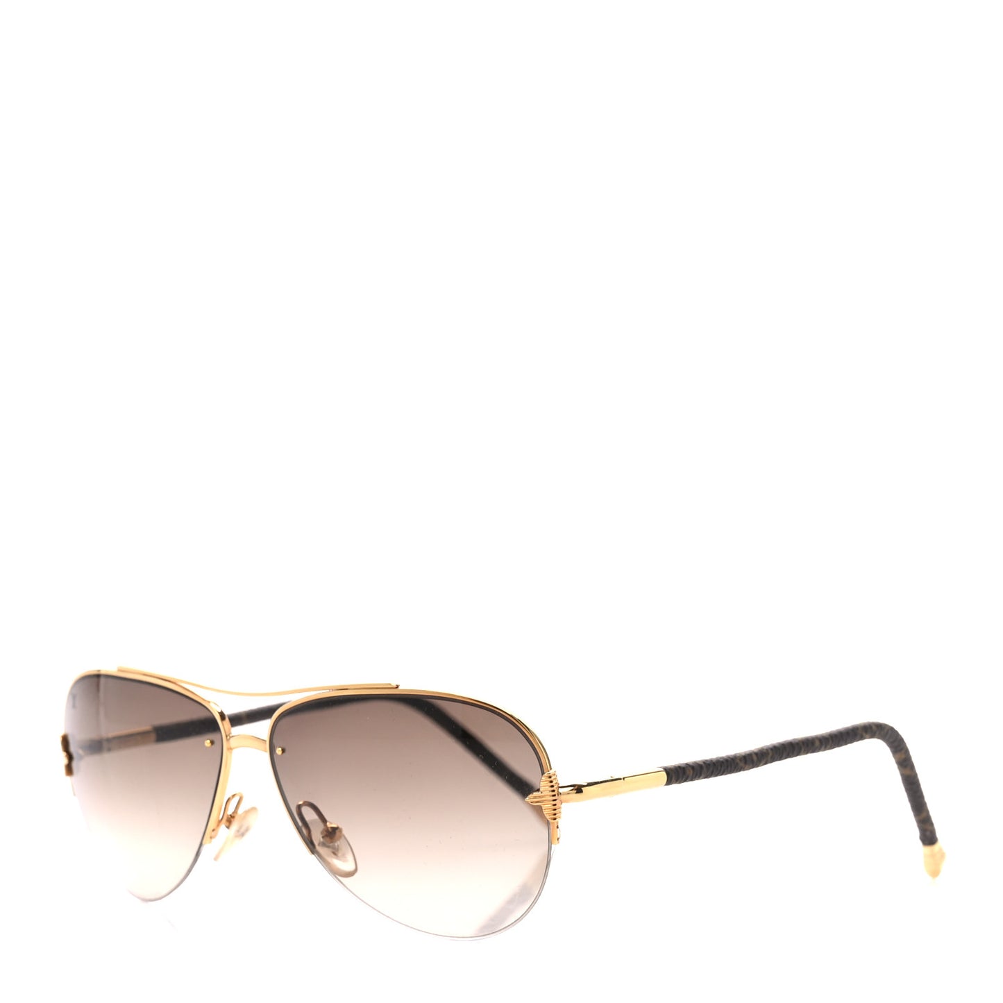 Monogram Petite Viola Pilote Aviator Sunglasses Z0571U Brown