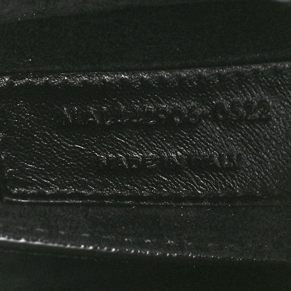 Saint Laurent Calfskin Crocodile Embossed Medium Monogram Sunset Black 8 of 13