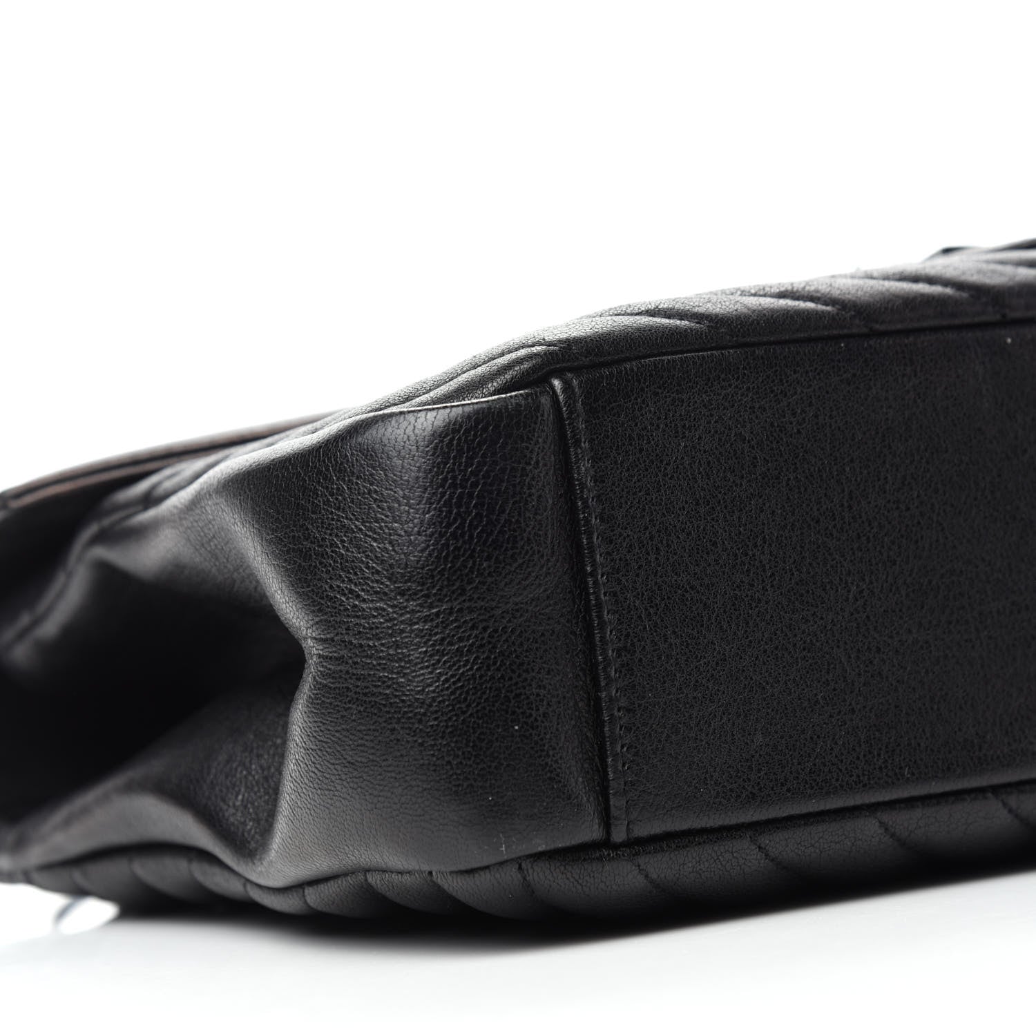 Saint Laurent Sheepskin Matelasse Chevron Monogram Monochrome Large College Satchel Black 6 of 11