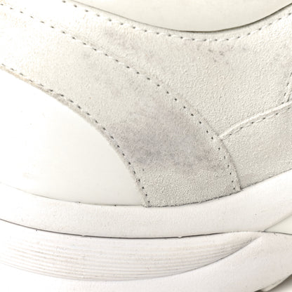 Chanel Suede Calfskin Fabric CC Sneakers 39.5 White 17 of 32
