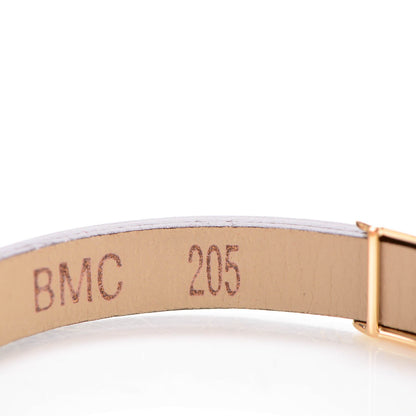 Cartier 18K Yellow Gold Lambskin 3 Motif LOVE Bracelet Brown 5 of 7