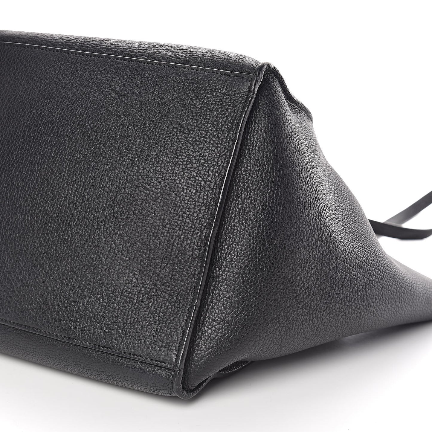 Supple Grained Calfskin Small Big Bag Black