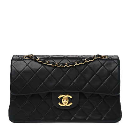 Chanel Lambskin Quilted Small Double Flap Black 1 of 8