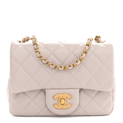 Chanel Lambskin Quilted Mini Pearl Crush Flap Light Purple 1 of 11