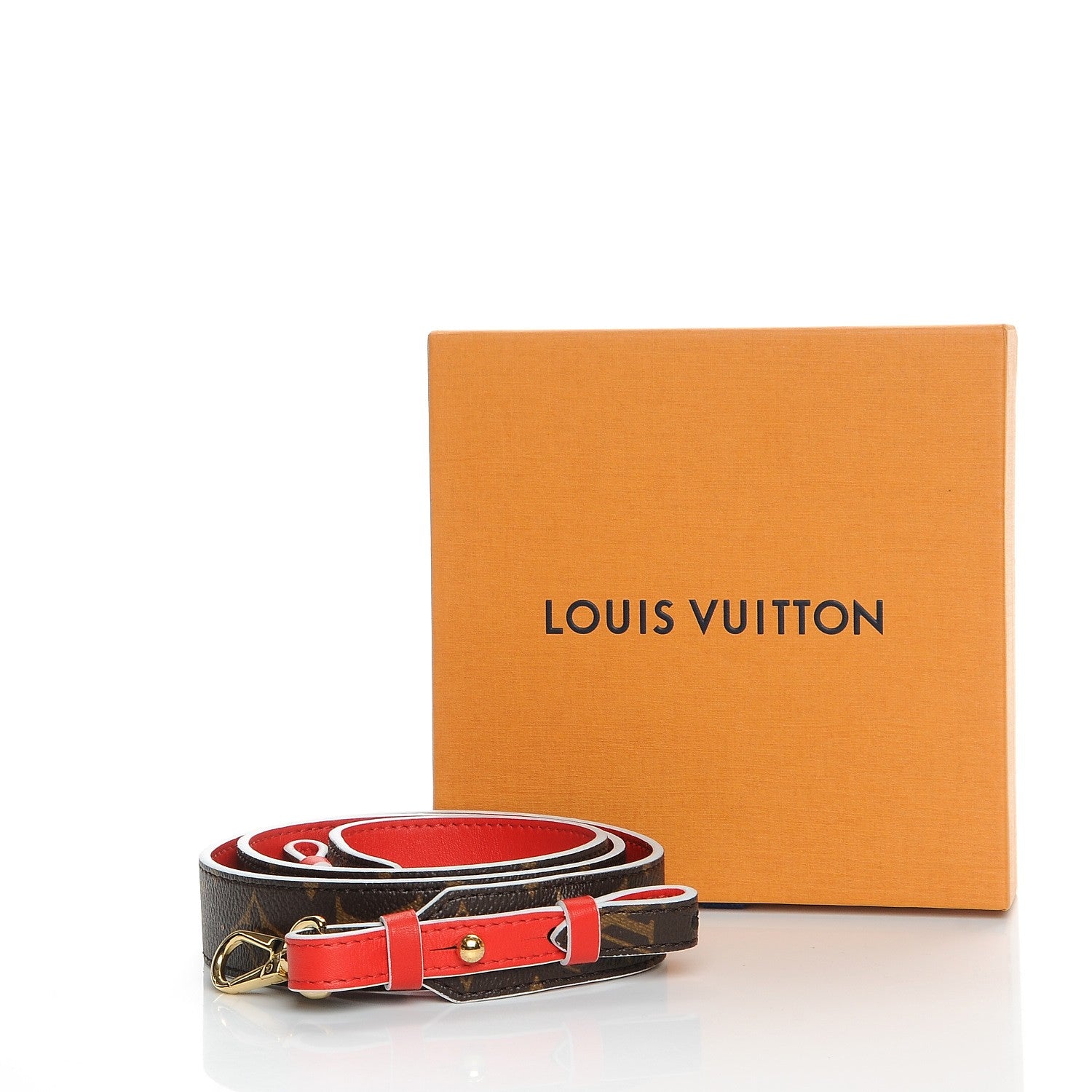 Louis Vuitton Monogram Bandouliere Shoulder Strap Red 7 of 7