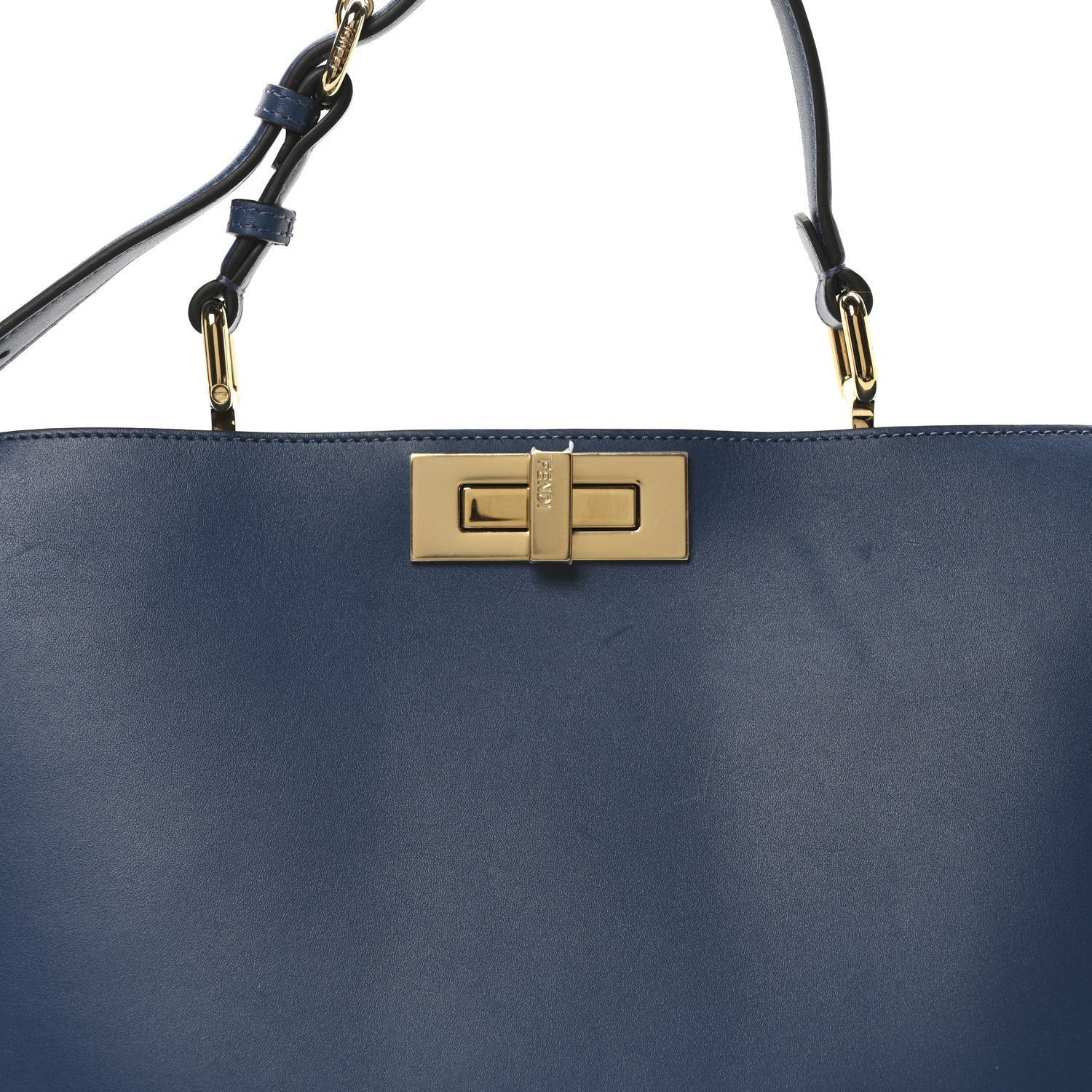 Fendi Vitello Large Soft Peekaboo Poseidon 7 of 9