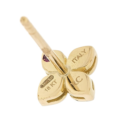 Roberto Coin 18K Yellow Gold Love in Verona Flower Stud Earrings 4 of 5