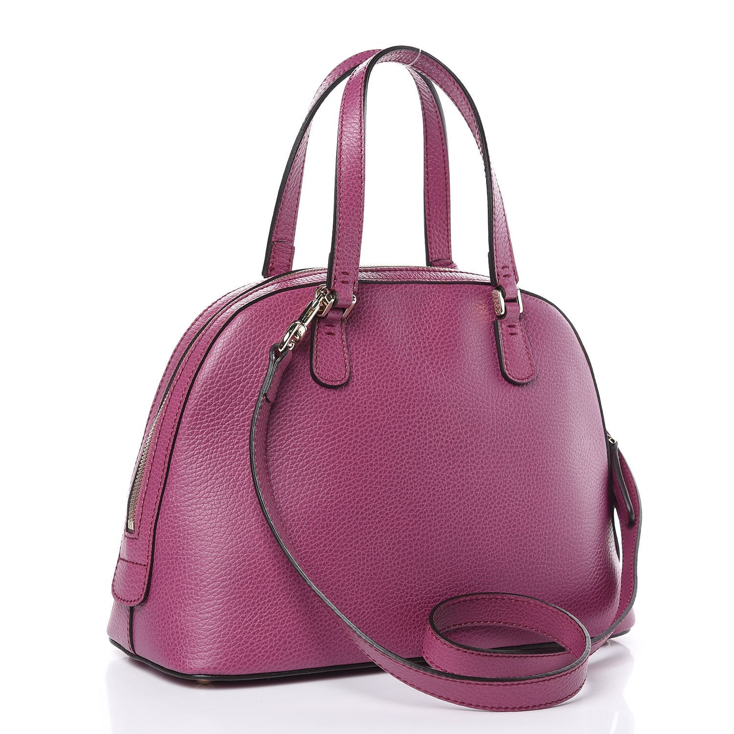Dollar Calfskin Dome Bag Purple