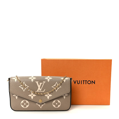 Louis Vuitton Empreinte Monogram Giant Felicie Pochette Tourterelle Creme 12 of 12