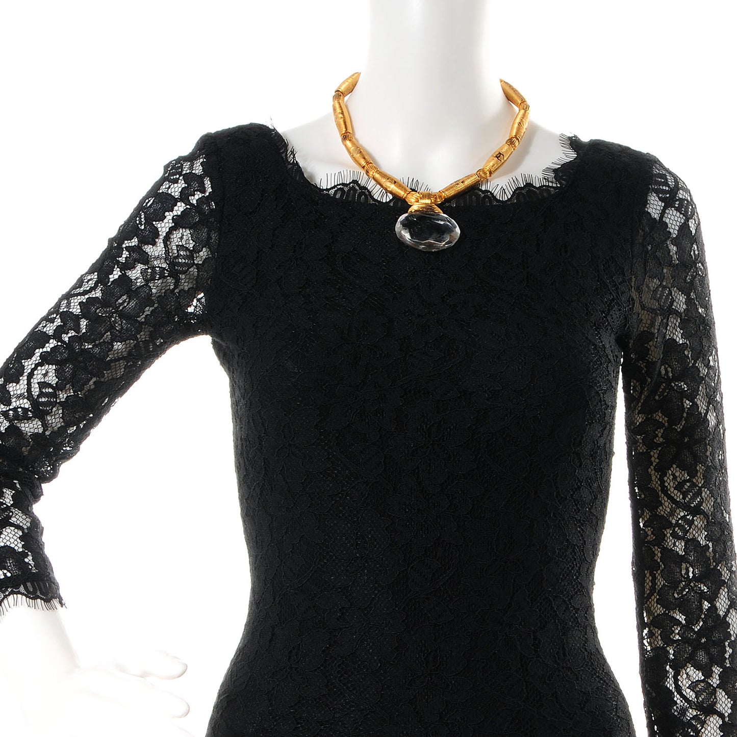 Crystal Necklace Gold