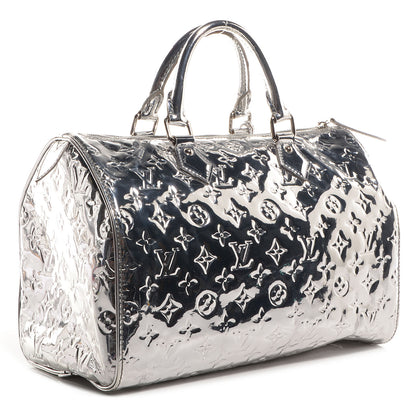Louis Vuitton Monogram Miroir Speedy 30 Silver 3 of 9