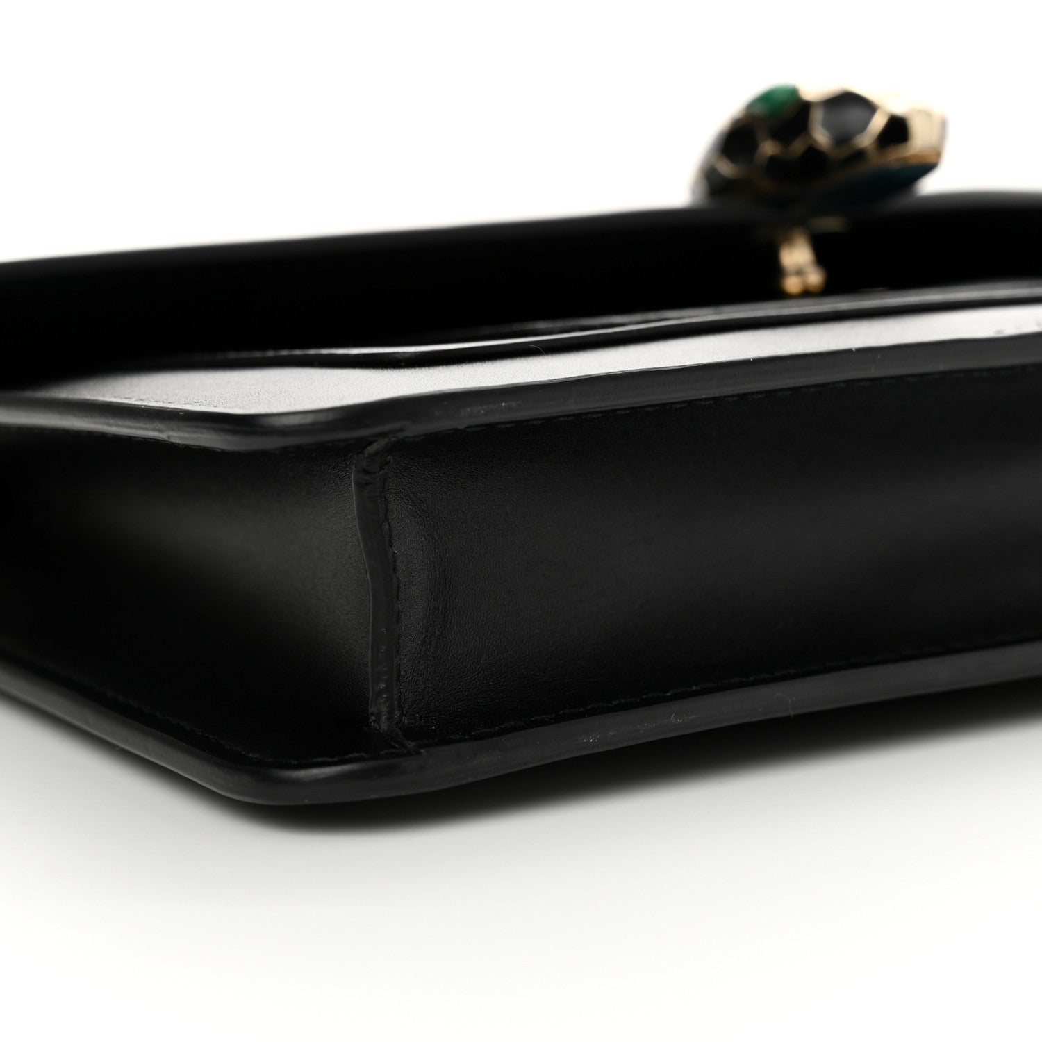 Bulgari Calfskin Serpenti Forever Shoulder Bag Black 9 of 12