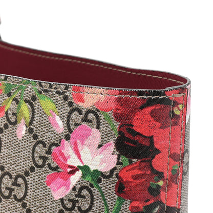 Gucci GG Supreme Monogram Blooms Small Reversible Tote Beige Multicolor Dry Rose 25 of 29
