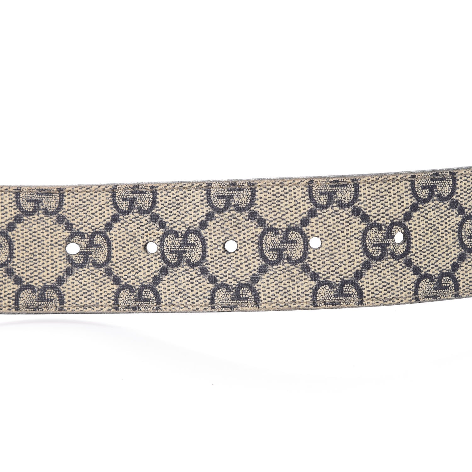 Gucci GG Supreme Monogram Selleria Calfskin Interlocking G 40mm Belt Beige Ebony Cocoa 4 of 10
