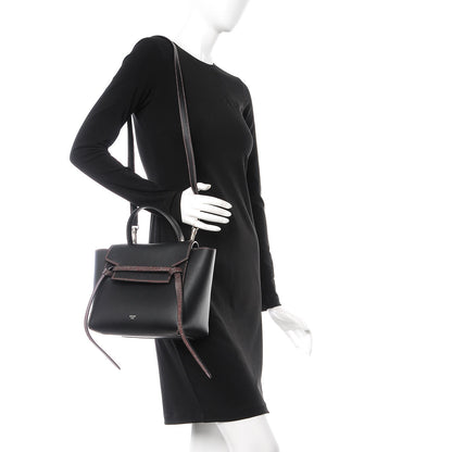 Celine Grained Calfskin Micro Stitch Belt Bag Black 3 of 10