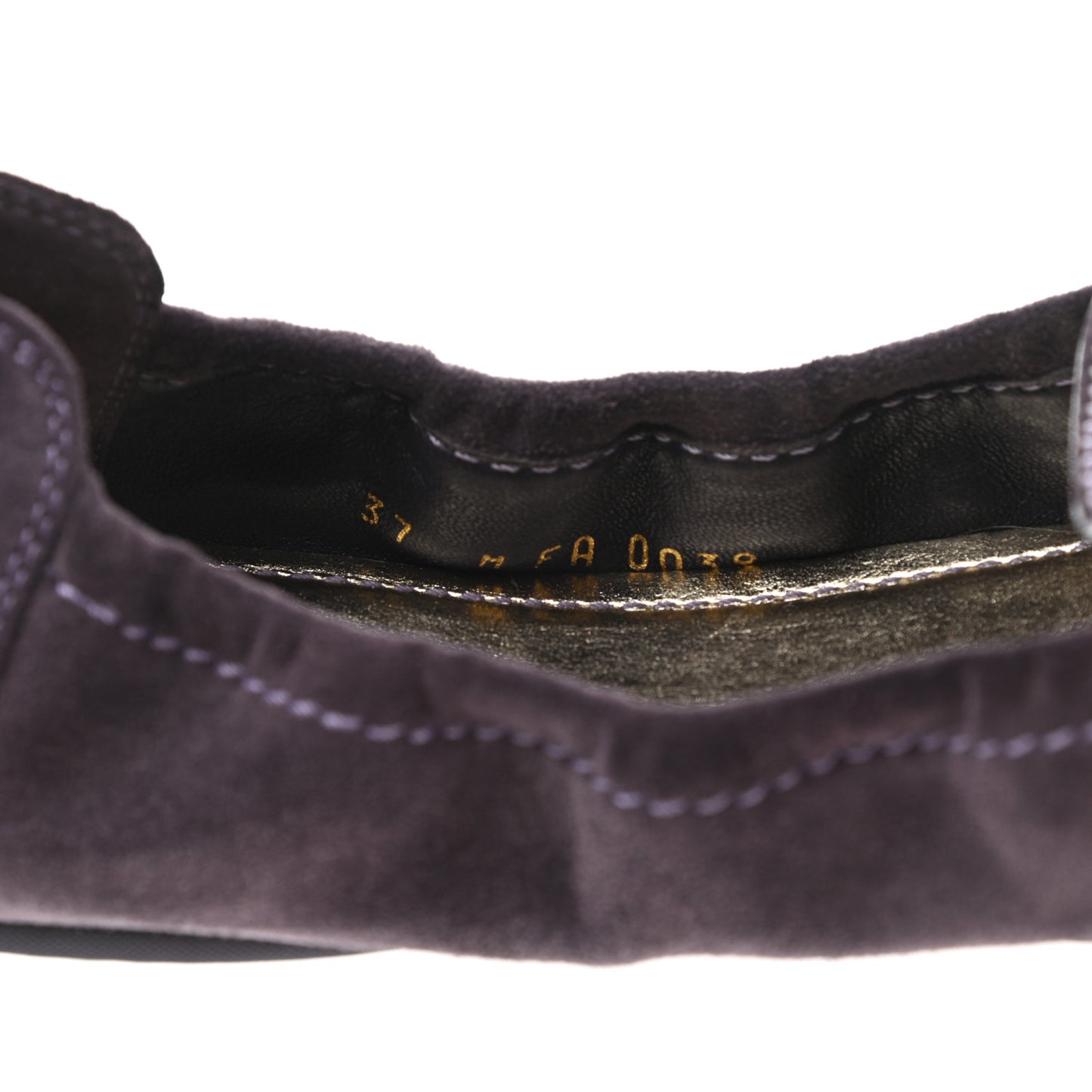 Suede Lovely Ballet Flats 37 Purple