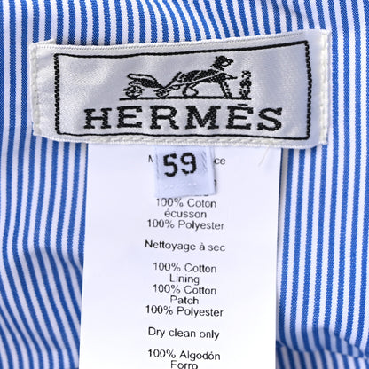 Hermes Cotton Elena Bucket Hat 59 White 8 of 8