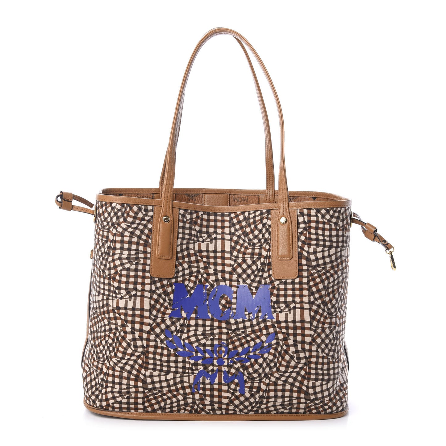 Visetos Medium Liz Reversible Shopper Tote Cognac