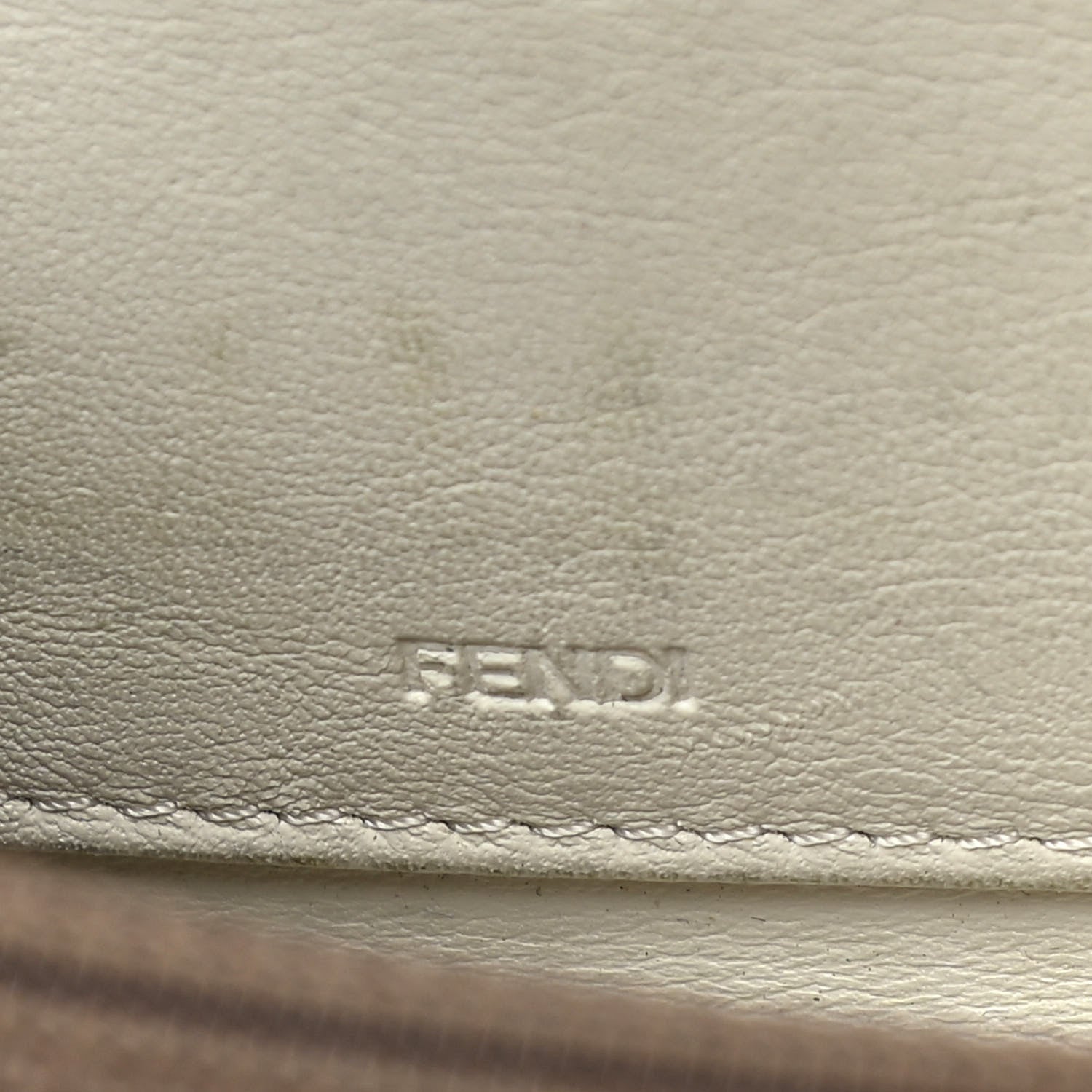 Fendi Zucchino Spalmati FF Multicolor Zip Around Wallet White Multicolor 6 of 18