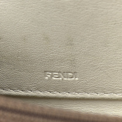 Fendi Zucchino Spalmati FF Multicolor Zip Around Wallet White Multicolor 6 of 18