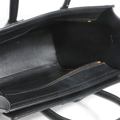 Celine Smooth Calfskin Nano Luggage Black 5 of 8