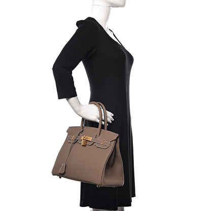 Hermes Togo Birkin 30 Etoupe 2 of 33