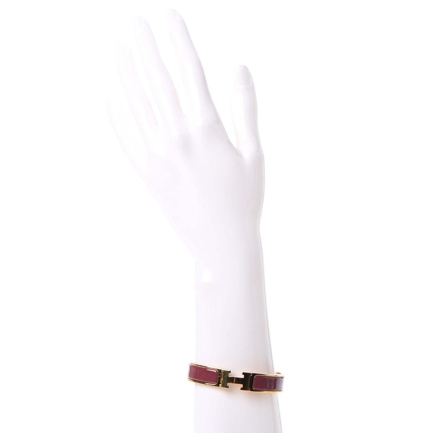 Hermes Enamel Narrow Clic Clac H Bracelet PM Muscat 2 of 4