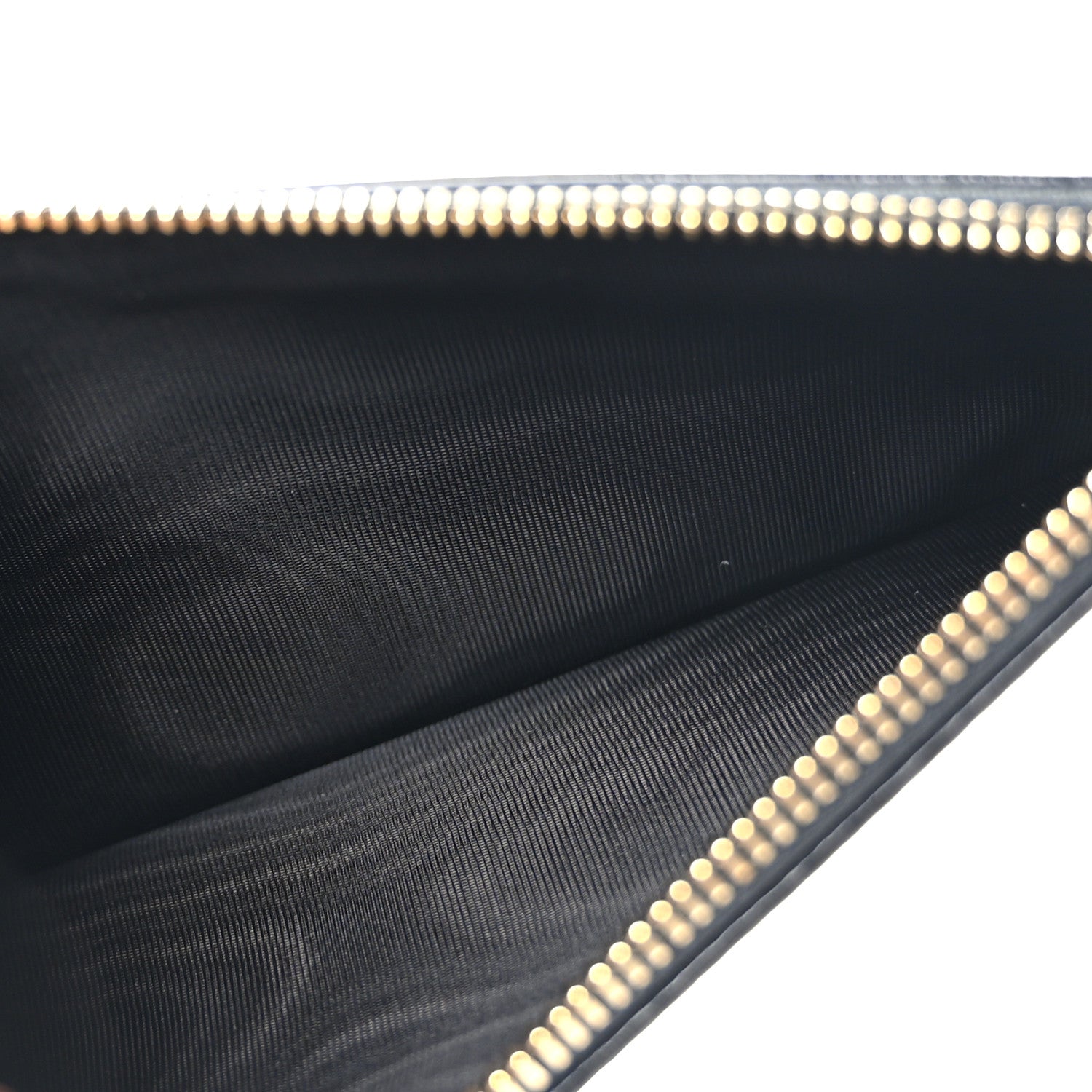 Christian Dior Crinkled Patent Cannage Lady Dior Pouch Black 7 of 11