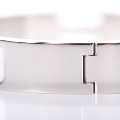 Hermes Enamel Narrow Clic Clac H Bracelet PM White 7 of 7