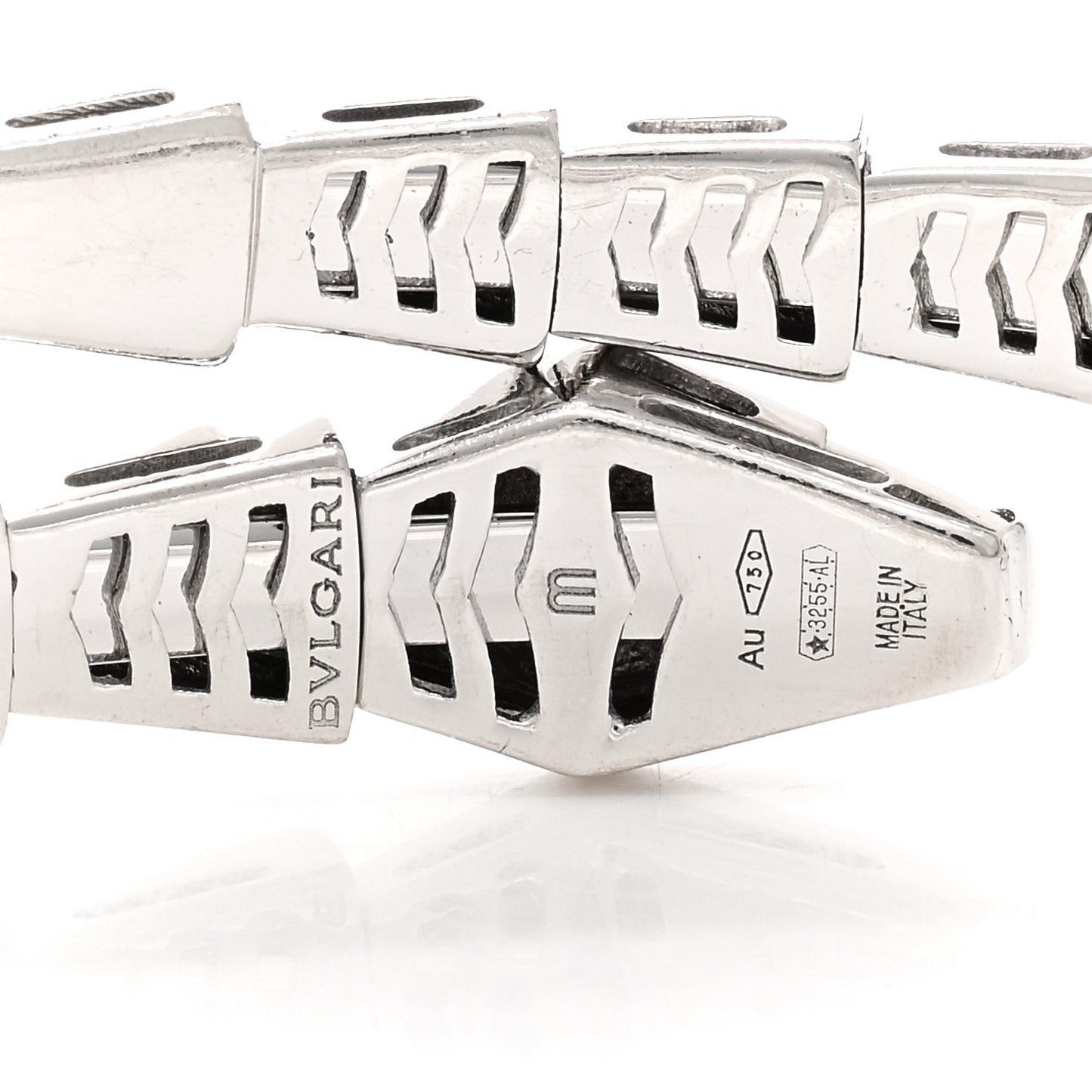 18K White Gold Serpenti Viper Bracelet M