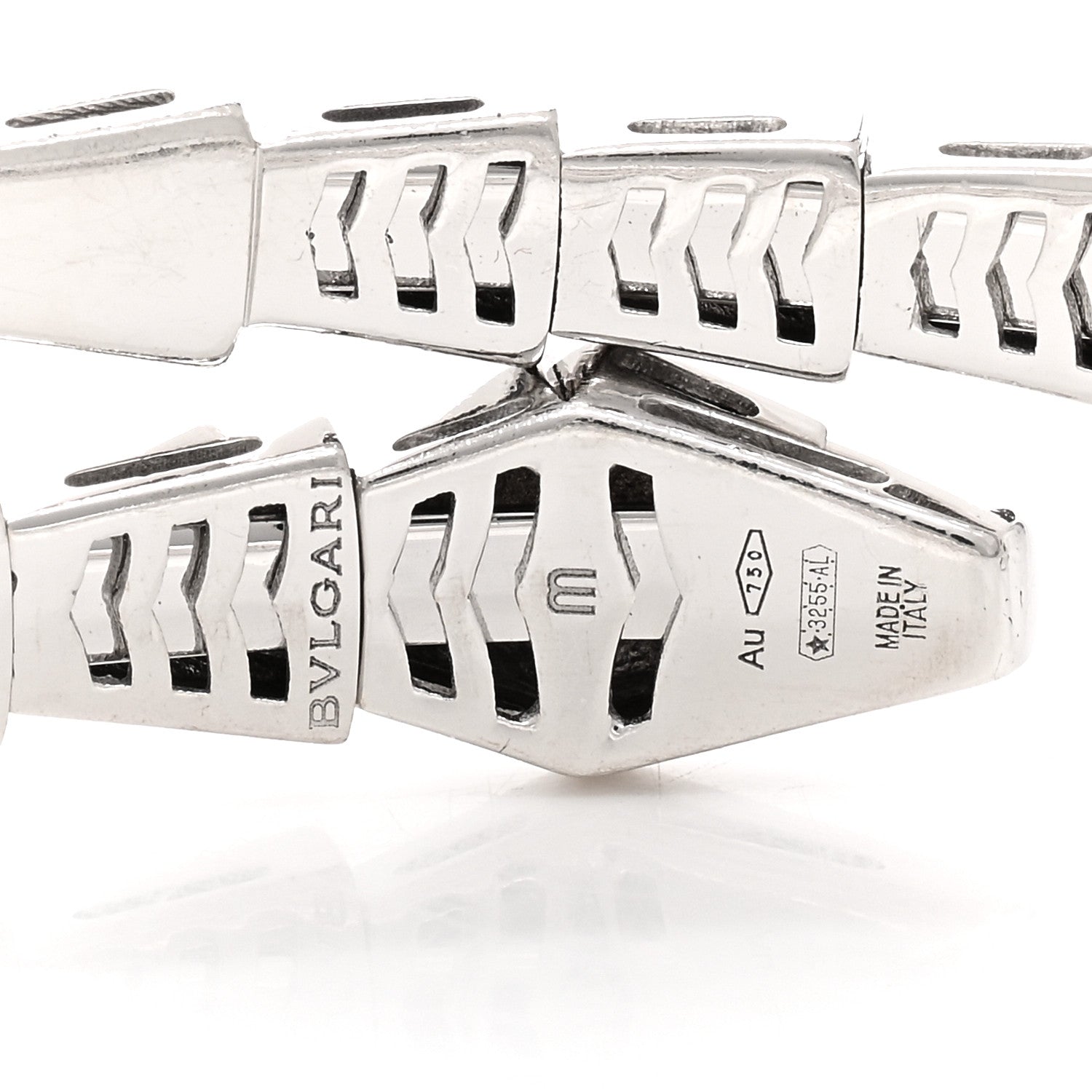 Bulgari 18K White Gold Serpenti Viper Bracelet M 3 of 4