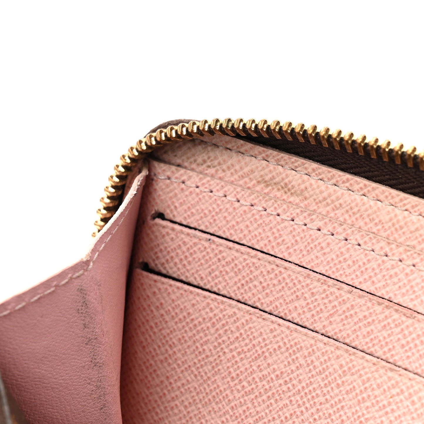 Monogram Clemence Wallet Rose Ballerine