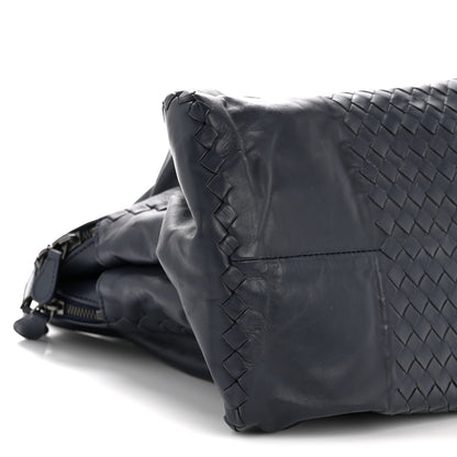Bottega Veneta Nappa Intrecciato Shoulder Bag Dark Navy 9 of 13