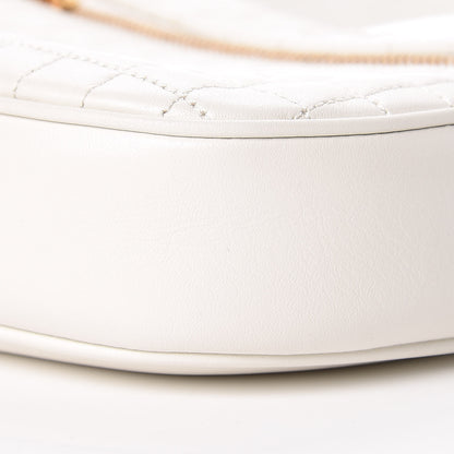 Celine Calfskin Quilted Small C Charm Bag White 11 of 11