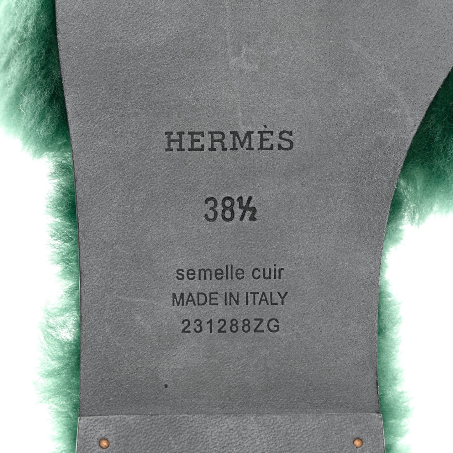 Woolskin Oran Sandals 38.5 Vert Anglais